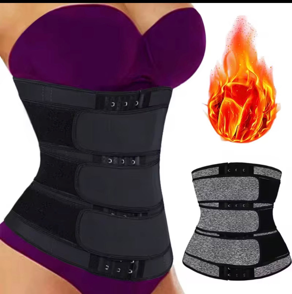 Sweat Waist Trainer Belt – Tummy Control Slimming Shaper