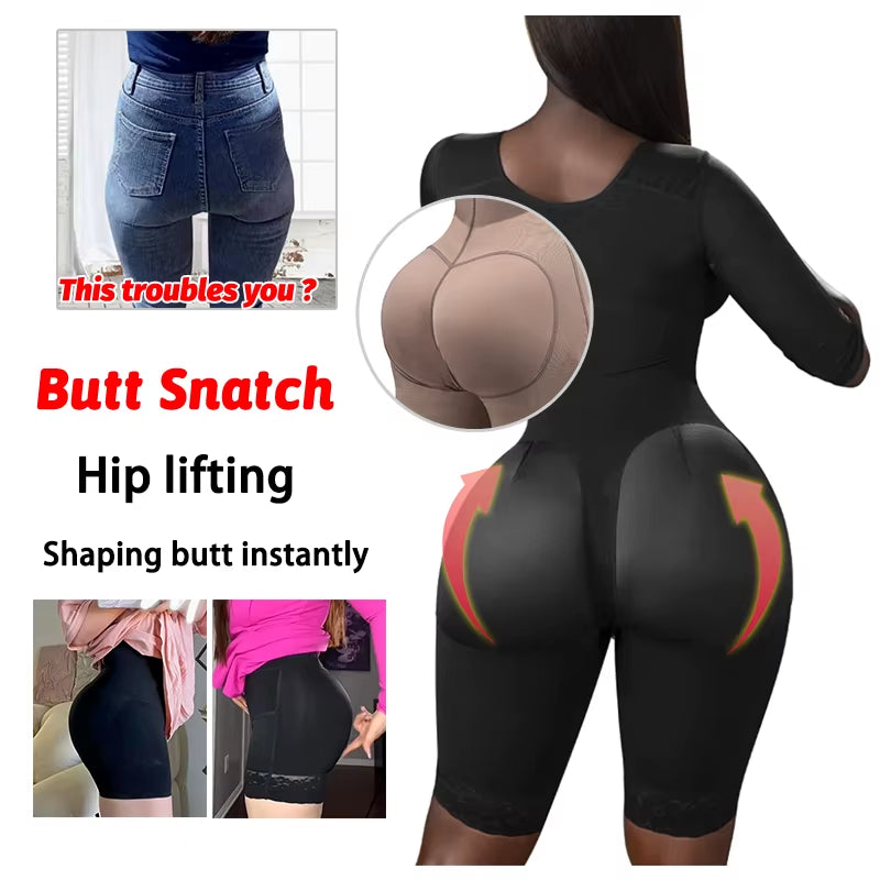 Girdles Shapewear Faja Colombianas Shaper Bodysuits Tummy Slimming Corset Full Body Reducer Postpartum Carving Bodices Sheath