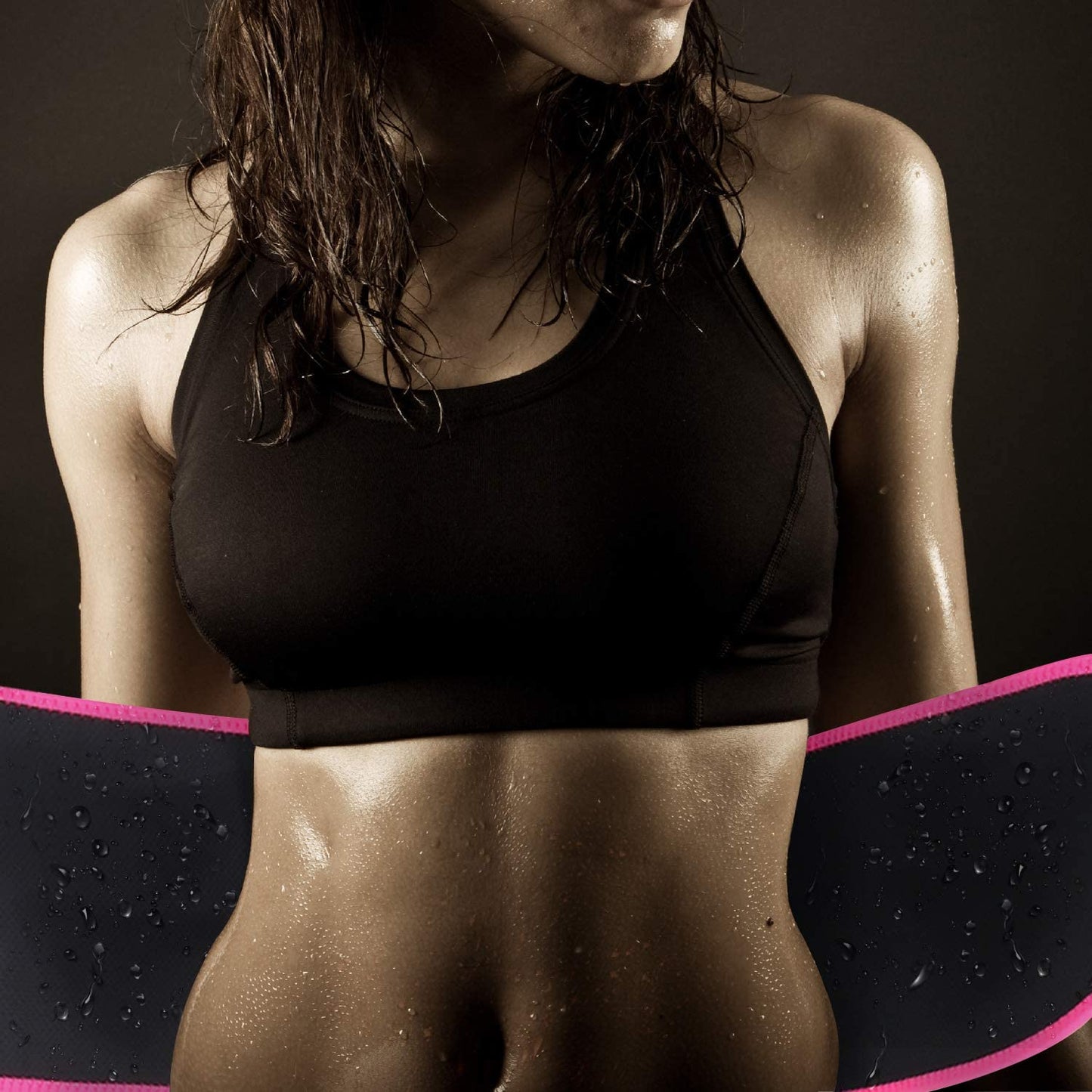 Premium Sauna Waist Trainer Belt – Adjustable Sweat Slimming Wrap for Women & Men