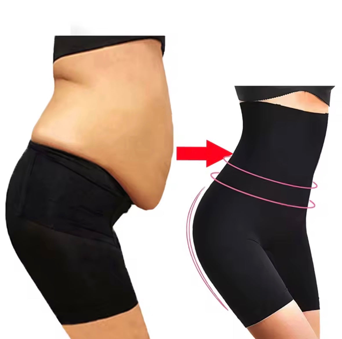 High Waist Tummy Control Shapewear Shorts – Butt Lifting