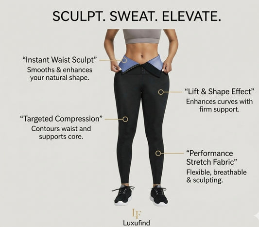 Premium Sauna Sculpting High-Waist Leggings