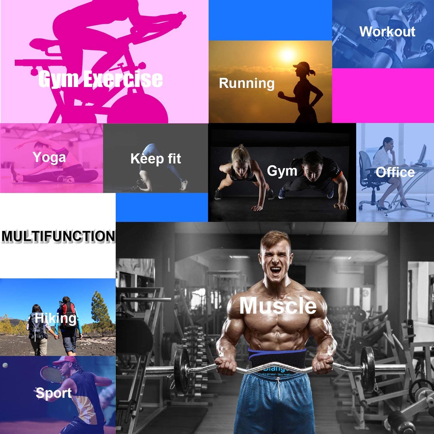 Premium Sauna Waist Trainer Belt – Adjustable Sweat Slimming Wrap for Women & Men