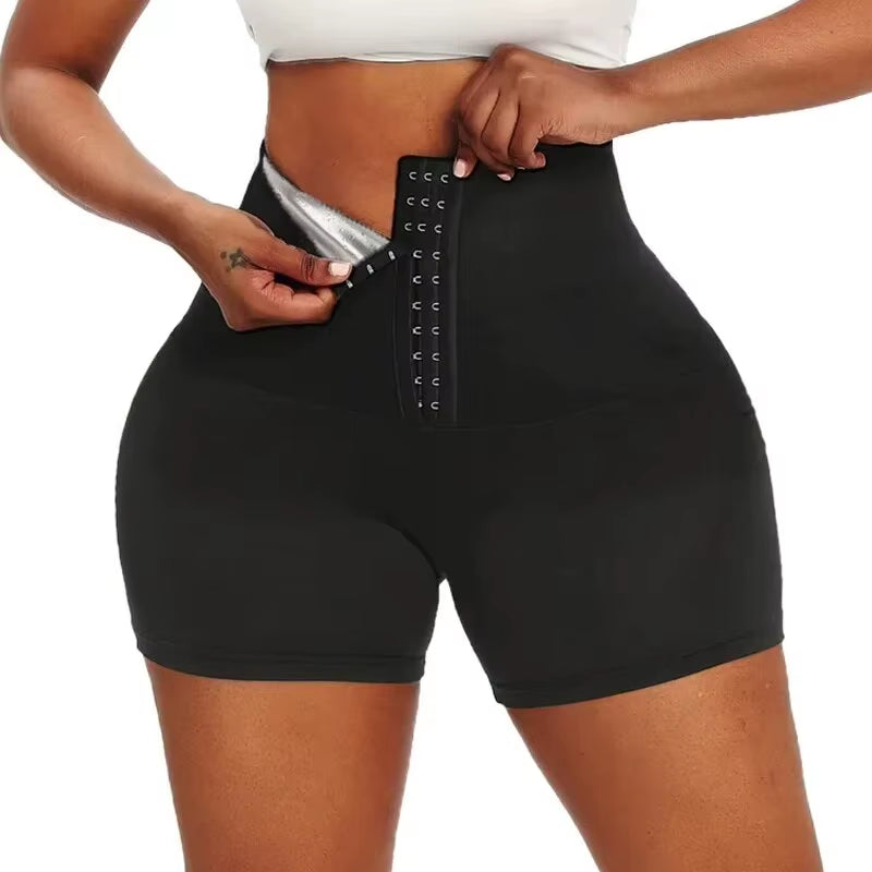 Sweat Sauna Pants Body Shaper Weight Loss Slimming Shorts Shapewear Women Waist Trainer Hot Thermo Sweat Pants Fitness